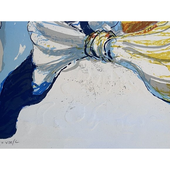 Large Clown Painting Original Len Garon AP Signed "3 Clowns" Artist Proof - Picture 10 of 15